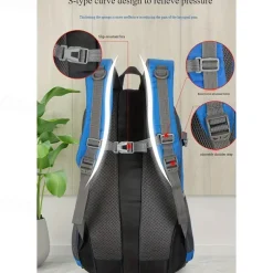 40 L Daypack Rucksack Zipper Multi Pocket Wearable Durable Outdoor Hiking Camping Military Nylon Black Pink Red