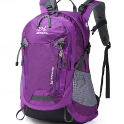 35 L Daypack Rucksack Zipper Multi Pocket Anatomic Design Wearable Durable Outdoor Hiking Camping Military Nylon Black Blue Purple