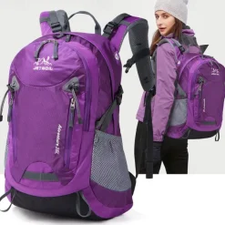 35 L Daypack Rucksack Zipper Multi Pocket Anatomic Design Wearable Durable Outdoor Hiking Camping Military Nylon Black Blue Purple