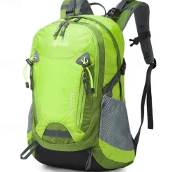 35 L Daypack Rucksack Zipper Multi Pocket Anatomic Design Wearable Durable Outdoor Hiking Camping Military Nylon Black Blue Purple