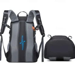 35 L Daypack Rucksack Zipper Multi Pocket Anatomic Design Wearable Durable Outdoor Hiking Camping Military Nylon Black Blue Purple