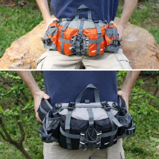 6 L Fanny Pack Waist Bag / Waist pack Hiking Backpack Waterproof Rain Waterproof Quick Dry Water Bottle Pocket Multifunctional Outdoor Camping / Hiking Hunting Fishing Climbing Terylene Black Army