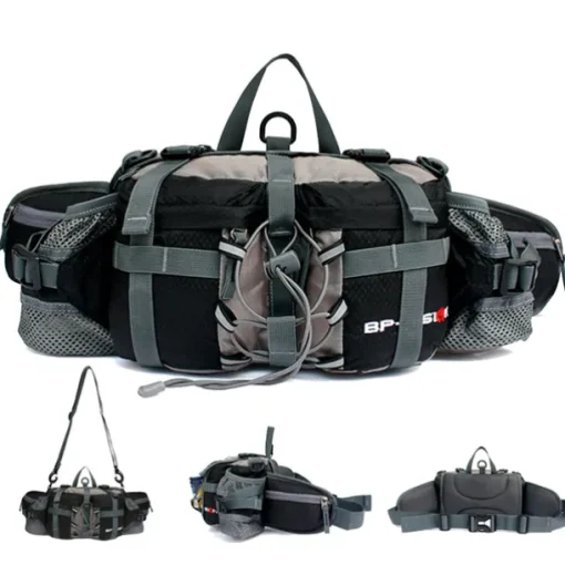 6 L Fanny Pack Waist Bag / Waist pack Hiking Backpack Waterproof Rain Waterproof Quick Dry Water Bottle Pocket Multifunctional Outdoor Camping / Hiking Hunting Fishing Climbing Terylene Black Army