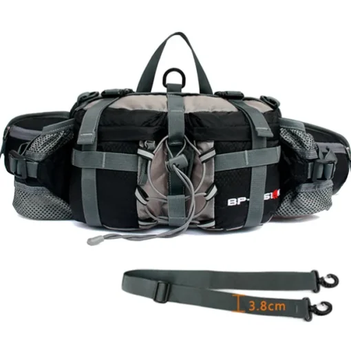 6 L Fanny Pack Waist Bag / Waist pack Hiking Backpack Waterproof Rain Waterproof Quick Dry Water Bottle Pocket Multifunctional Outdoor Camping / Hiking Hunting Fishing Climbing Terylene Black Army