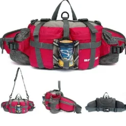 6 L Fanny Pack Waist Bag / Waist pack Hiking Backpack Waterproof Rain Waterproof Quick Dry Water Bottle Pocket Multifunctional Outdoor Camping / Hiking Hunting Fishing Climbing Terylene Black Army