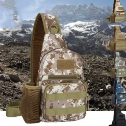 20 L Hiking Sling Backpack Rain Waterproof Fast Dry Breathable Outdoor Fishing Hiking Camping Oxford Forest Green Black White