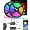 5050 Led Strip Lights 10M Smart RGB Led Light Strip Music Sync 300LEDs Color Changing Light Strips Bluetooth APP Control with Remote for Bedroom Room TV Party Bedroom Room TV Backlight PC Desk Kitchen
