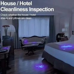 100 LED UV Flashlight - 395nm Black Light Torch for Pet Urine, Scorpion Detection & Fluorescence Inspection