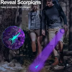 100 LED UV Flashlight - 395nm Black Light Torch for Pet Urine, Scorpion Detection & Fluorescence Inspection