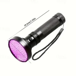 100 LED UV Flashlight - 395nm Black Light Torch for Pet Urine, Scorpion Detection & Fluorescence Inspection