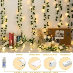 300 LED 9.8x9.8Ft Remote Control Christmas Curtain Lights USB Plug in Fairy Curtain Lights Outdoor Window Wall Hanging Curtain String Lights for Bedroom Backdrop Wedding Party Indoor Decor Warm White