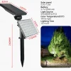 62 leds Solar Garden Lights Adjustable Outdoor Solar Lamp Waterproof Wall Lighting for Garden Decoration Light