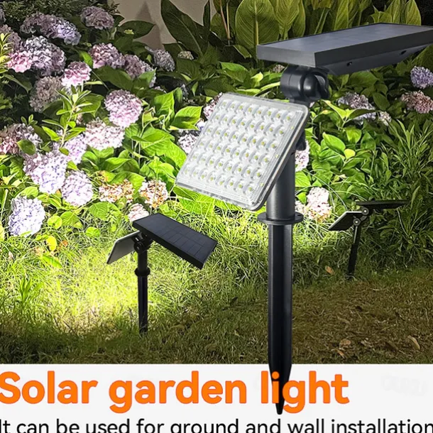 62 leds Solar Garden Lights Adjustable Outdoor Solar Lamp Waterproof Wall Lighting for Garden Decoration Light