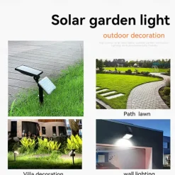 62 leds Solar Garden Lights Adjustable Outdoor Solar Lamp Waterproof Wall Lighting for Garden Decoration Light