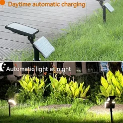 62 leds Solar Garden Lights Adjustable Outdoor Solar Lamp Waterproof Wall Lighting for Garden Decoration Light