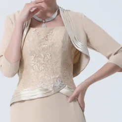 3/4 Length Sleeve Shrugs Satin Wedding / Party / Evening Women's Wrap With Split Joint