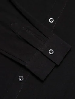 10% Linen Basic Men's Shirt Linen Shirt Black White Pink Long Sleeve Plain Lapel Spring & Summer Hawaiian Holiday Clothing Apparel