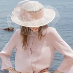 100% Linen Fascinators / Hats with Floral 1pc Special Occasion / Party / Evening Headpiece