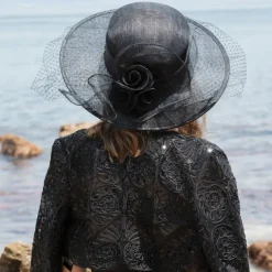 100% Linen Fascinators / Hats with Floral 1pc Special Occasion / Party / Evening Headpiece