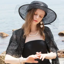 100% Linen Fascinators / Hats with Floral 1pc Special Occasion / Party / Evening Headpiece