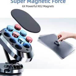 2022 Magnetic Car Phone Holder Magnet Mount Mobile Cell Phone Stand GPS Support For iPhone 13 12 Xiaomi Huawei Samsung S21 S20