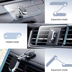 2022 Magnetic Car Phone Holder Magnet Mount Mobile Cell Phone Stand GPS Support For iPhone 13 12 Xiaomi Huawei Samsung S21 S20
