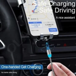 2023 magnetic USB cable LED magnetic charging cable suitable for iPhone micro USB C type fast charging magnet charger mobile phone cable