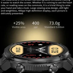 600 mAh Large Battery Watch For Men Smart Watch Men IP68 Waterproof Smartwatch AMOLED HD Screen Bluetooth Call Sports Bracelet