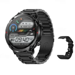 600 mAh Large Battery Watch For Men Smart Watch Men IP68 Waterproof Smartwatch AMOLED HD Screen Bluetooth Call Sports Bracelet