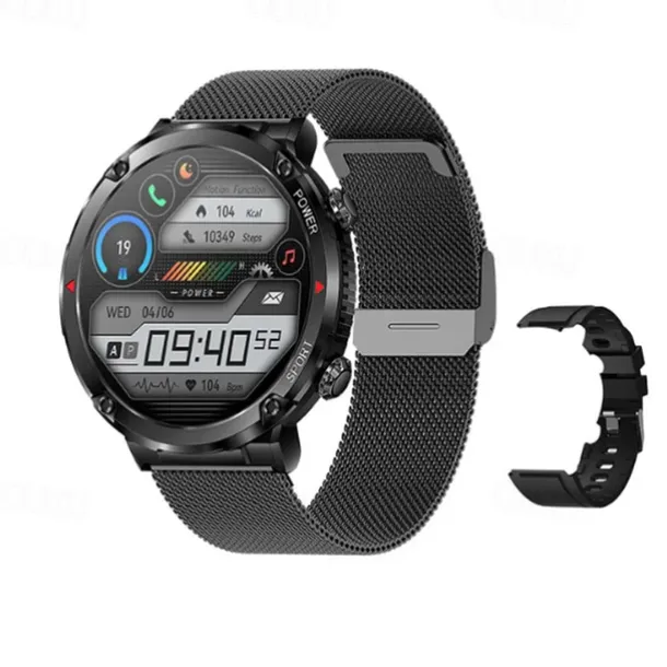 600 mAh Large Battery Watch For Men Smart Watch Men IP68 Waterproof Smartwatch AMOLED HD Screen Bluetooth Call Sports Bracelet