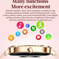 696 MK88 Smart Watch 1.75 inch Smart Band Fitness Bracelet Bluetooth Call Reminder Sleep Tracker Heart Rate Monitor Compatible with Android iOS Women Hands-Free Calls Message Reminder IPX-0 36mm