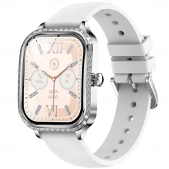 696 MK88 Smart Watch 1.75 inch Smart Band Fitness Bracelet Bluetooth Call Reminder Sleep Tracker Heart Rate Monitor Compatible with Android iOS Women Hands-Free Calls Message Reminder IPX-0 36mm