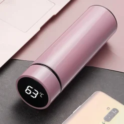 480 ml Digital Thermos Cup Intelligent Temperature Smart Digital Thermal Coffee Travel Mug - Touch Display Temperature, Stainless Steel Vacuum Flask - Perfect Gift for Back To School
