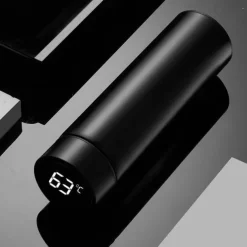 480 ml Digital Thermos Cup Intelligent Temperature Smart Digital Thermal Coffee Travel Mug - Touch Display Temperature, Stainless Steel Vacuum Flask - Perfect Gift for Back To School