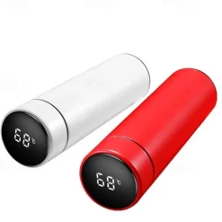 480 ml Digital Thermos Cup Intelligent Temperature Smart Digital Thermal Coffee Travel Mug - Touch Display Temperature, Stainless Steel Vacuum Flask - Perfect Gift for Back To School