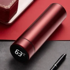 480 ml Digital Thermos Cup Intelligent Temperature Smart Digital Thermal Coffee Travel Mug - Touch Display Temperature, Stainless Steel Vacuum Flask - Perfect Gift for Back To School