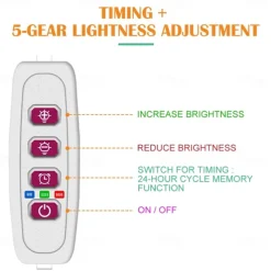 5 Modes Indoor Led Grow Light USB Timer Phyto Lamp Plants Dimmable LED Lamp Phytolamps Hydroponics Growing Lamps