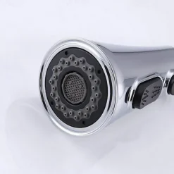 2 Modes Kitchen Sink Faucet Head Replacement, Excellent Quality Helmet Lining-Surface Treatment-Chrome Faucet Spout Pull Out Pull Down Kitchen Faucet Sprayer