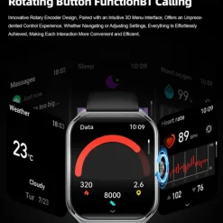 696 MT67 Smart Watch 1.96 inch Smartwatch Fitness Running Watch Bluetooth ECG+PPG Pedometer Call Reminder Compatible with Android iOS Women Men Long Standby Waterproof Media Control IP 67 40mm Watch