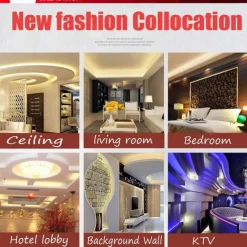 360 Neon Light LED Strip AC110 16-100 ft Flexible/Waterproof/ Dimmable Timing Warm White LED Rope Lightremote Control Suitable for Home/Garden/Building Decoration DIY Decor US Plug