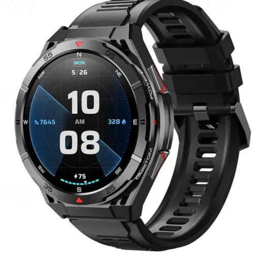 2025 New 1.43 inch GPS Compass Altitude Outdoor Barometer SmartWatch HD 466*466 AMOLED Screen Heart rate Bluetooth Call IP68 Waterproof Man Smart Bracelet