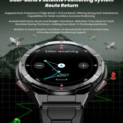2025 New 1.43 inch GPS Compass Altitude Outdoor Barometer SmartWatch HD 466*466 AMOLED Screen Heart rate Bluetooth Call IP68 Waterproof Man Smart Bracelet