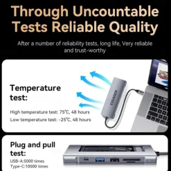 2023 NEW 8-in-1 USB Hub With Disk Storage Function USB Type-c to HDMI-Compatible Laptop Dock Station For Macbook Pro Air M1 M2