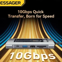 2023 NEW 8-in-1 USB Hub With Disk Storage Function USB Type-c to HDMI-Compatible Laptop Dock Station For Macbook Pro Air M1 M2