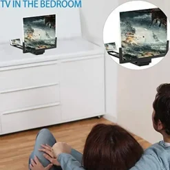 2023 New 14Inch /7.5Inch Mobile Phone Screen Magnifier Flat Screen 3D HD Radiation Protection Magnifying Glass Mobile Phone Holder