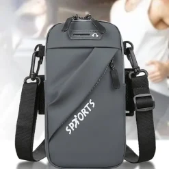 2023 New Multi Functional 3 IN 1 Outdoor Sports Fitness Running Mountaineering Mobile Phone Bag Travel Small Bag Cross Body Waist Hanging Arm Bag Single Shoulder Bag