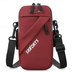 2023 New Multi Functional 3 IN 1 Outdoor Sports Fitness Running Mountaineering Mobile Phone Bag Travel Small Bag Cross Body Waist Hanging Arm Bag Single Shoulder Bag