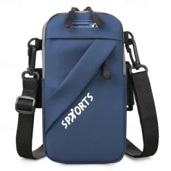 2023 New Multi Functional 3 IN 1 Outdoor Sports Fitness Running Mountaineering Mobile Phone Bag Travel Small Bag Cross Body Waist Hanging Arm Bag Single Shoulder Bag