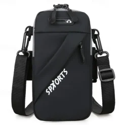 2023 New Multi Functional 3 IN 1 Outdoor Sports Fitness Running Mountaineering Mobile Phone Bag Travel Small Bag Cross Body Waist Hanging Arm Bag Single Shoulder Bag