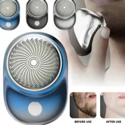 2023 New Powerful Storm Shaver for Men Mini Portable Electric Travel Shaver Rechargeable Wet and Dry Use Face Beard Razor